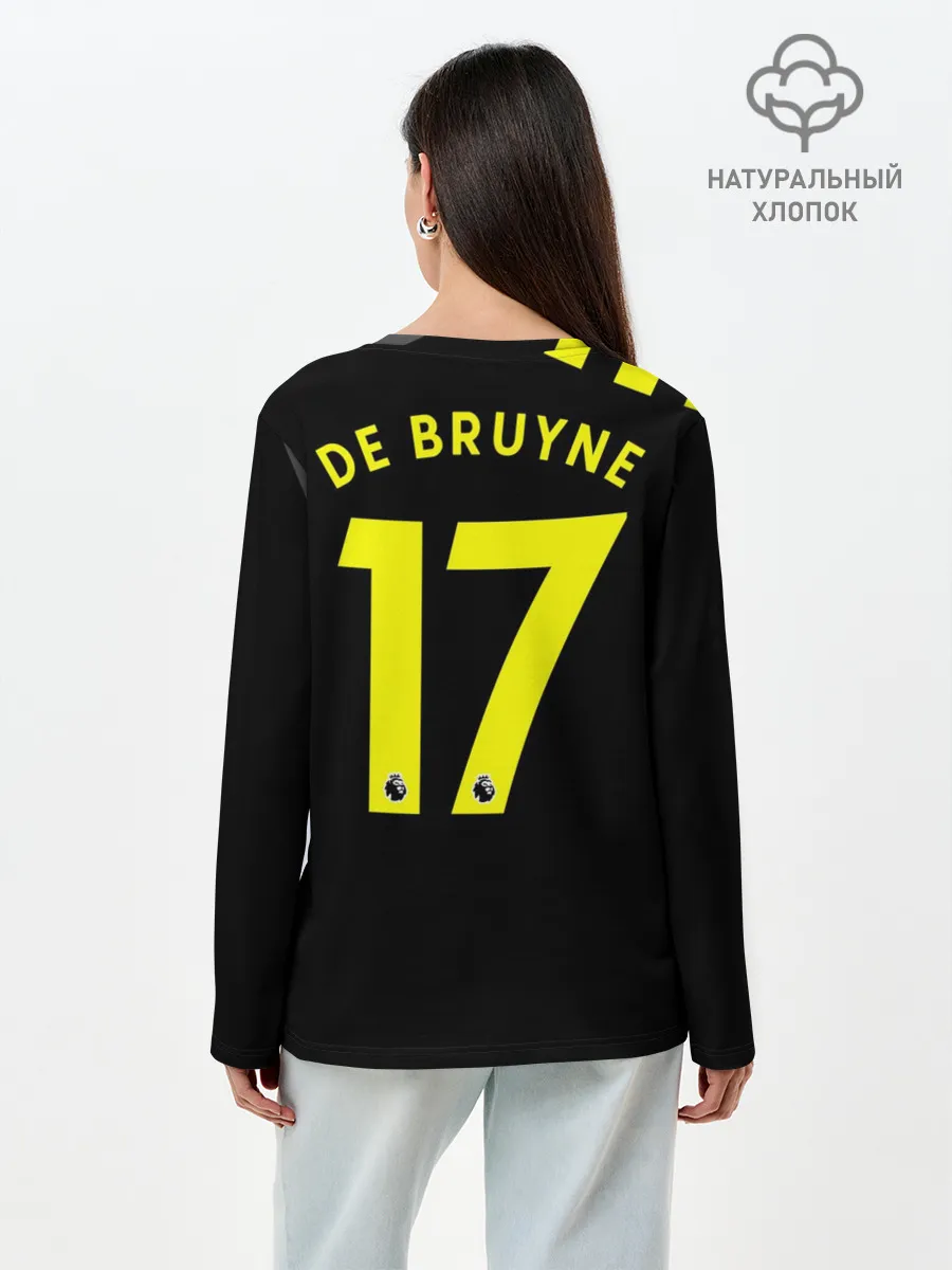 Лонгслив женский. Хлопок / De Bruyne away 19-20