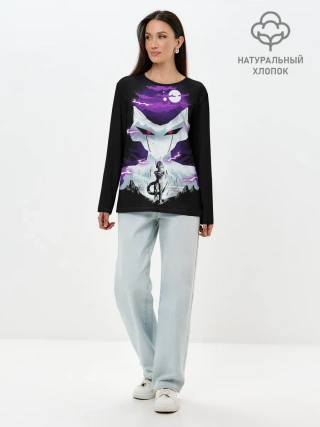 Лонгслив женский. Хлопок / Японский ниндзя