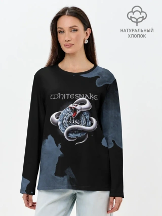 Лонгслив женский. Хлопок / WHITESNAKE