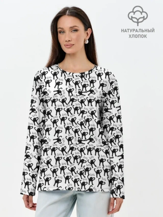 Лонгслив женский. Хлопок / ЪУЪ