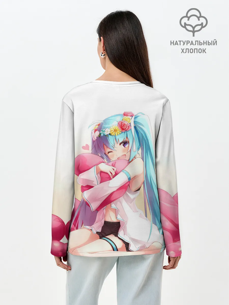 Лонгслив женский. Хлопок / Милый ангел