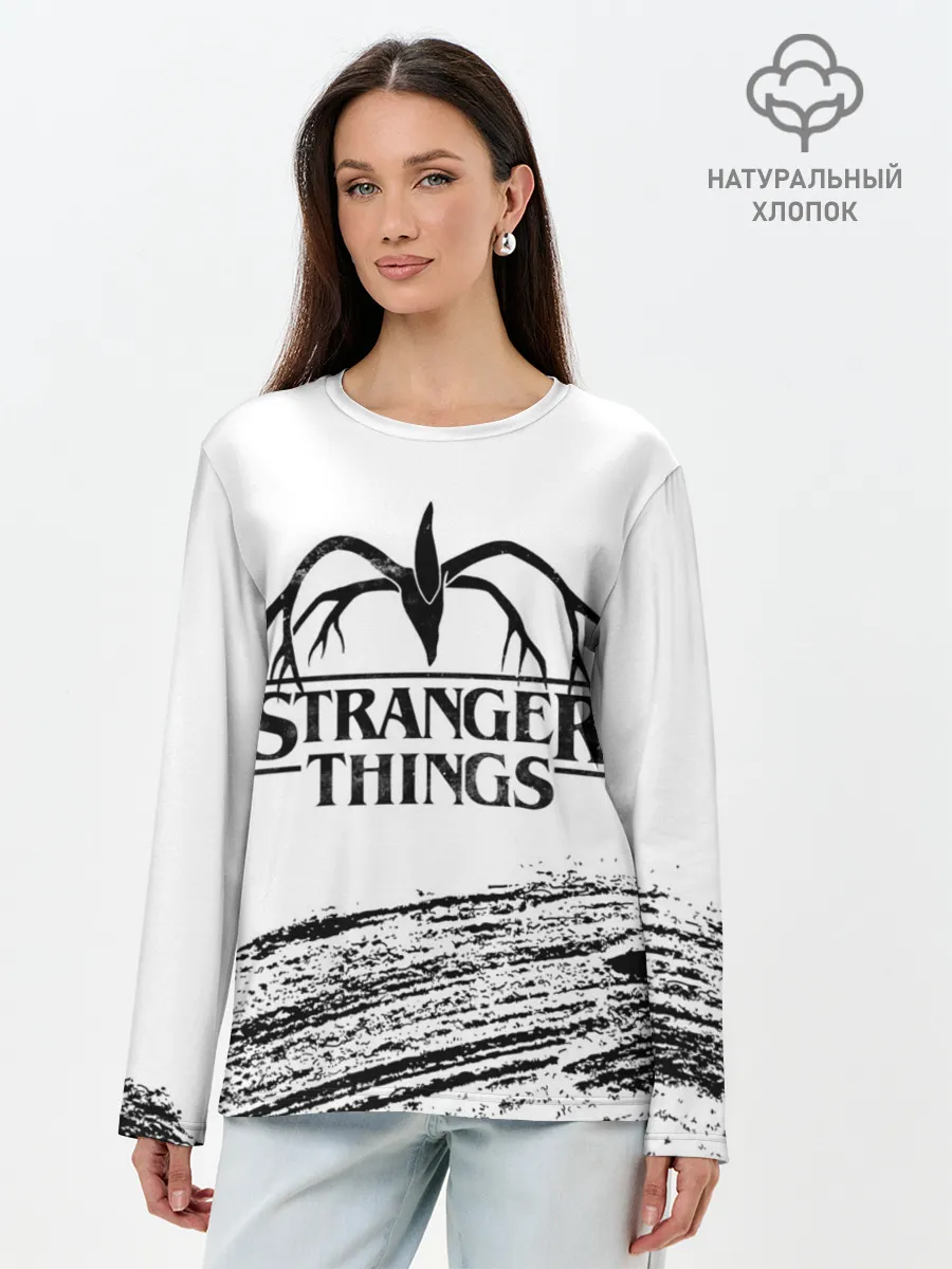 Лонгслив женский. Хлопок / STRANGER THINGS