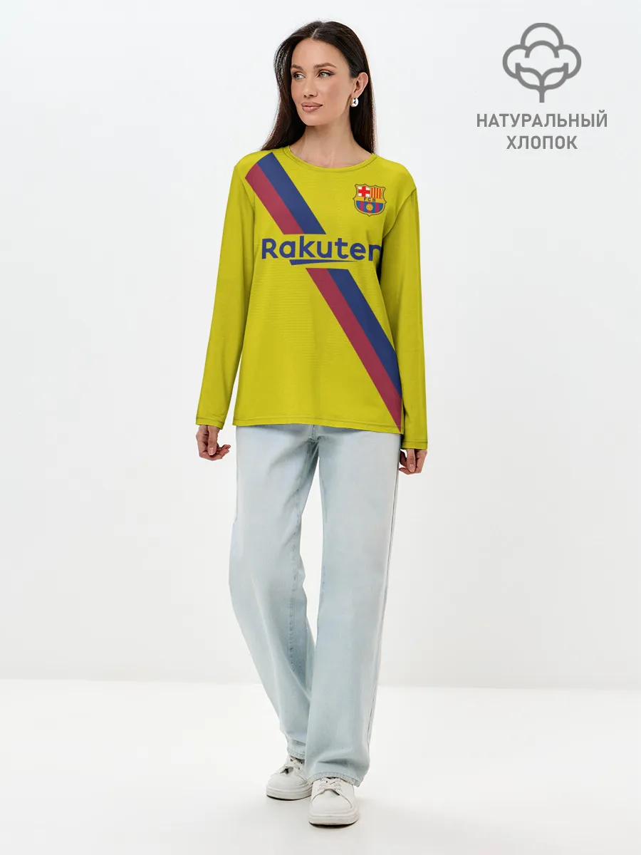 Лонгслив женский. Хлопок / Barcelona third 19-20