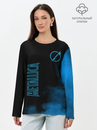 Лонгслив женский. Хлопок / Metallica