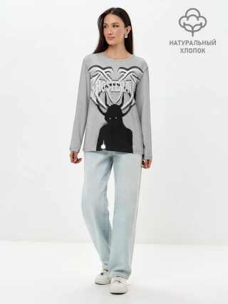 Лонгслив женский. Хлопок / Ghostemane