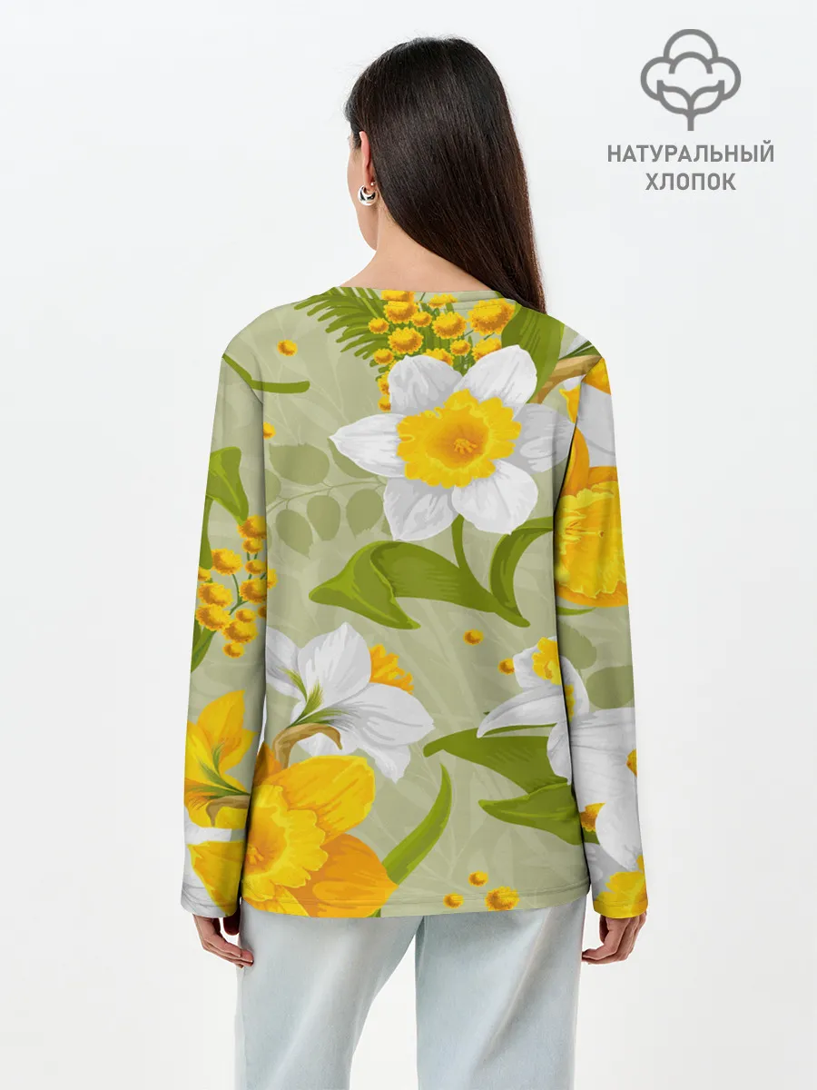 Лонгслив женский. Хлопок / BTS