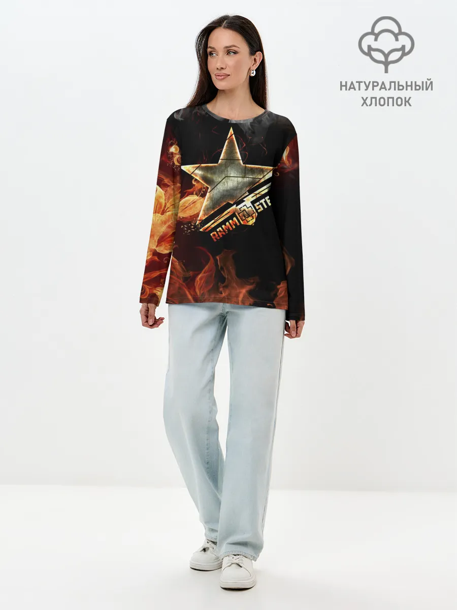 Лонгслив женский. Хлопок / Rammstein