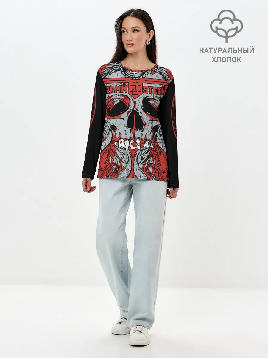 Лонгслив женский. Хлопок / Rammstein