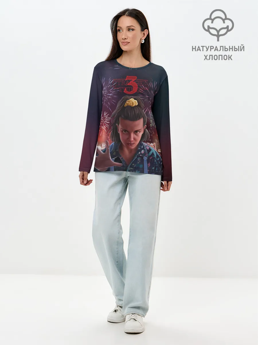 Лонгслив женский. Хлопок / 11