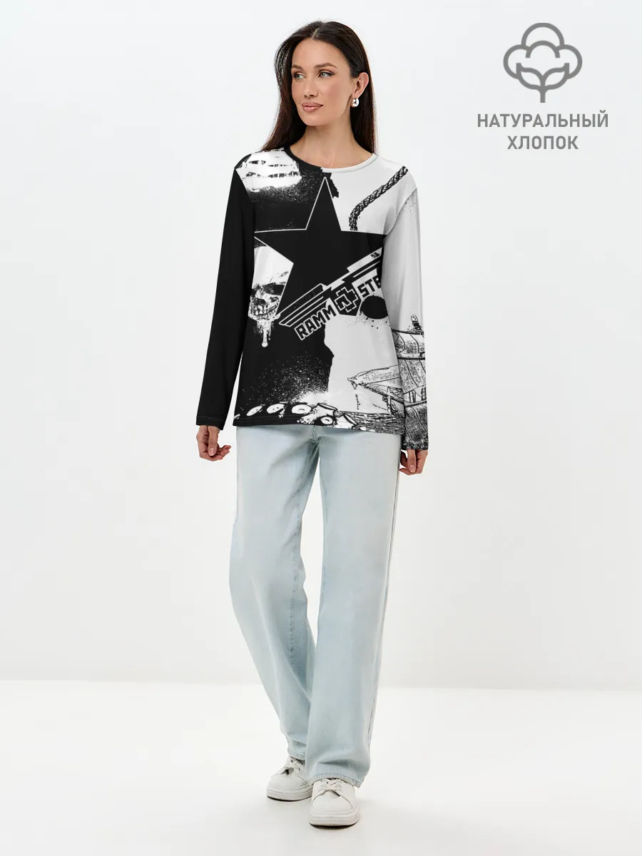 Лонгслив женский. Хлопок / Rammstein