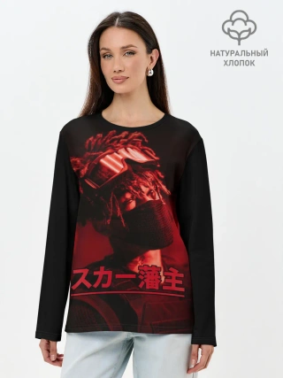 Лонгслив женский. Хлопок / Scarlxrd