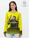Лонгслив женский. Хлопок / CYBERPUNK 2077