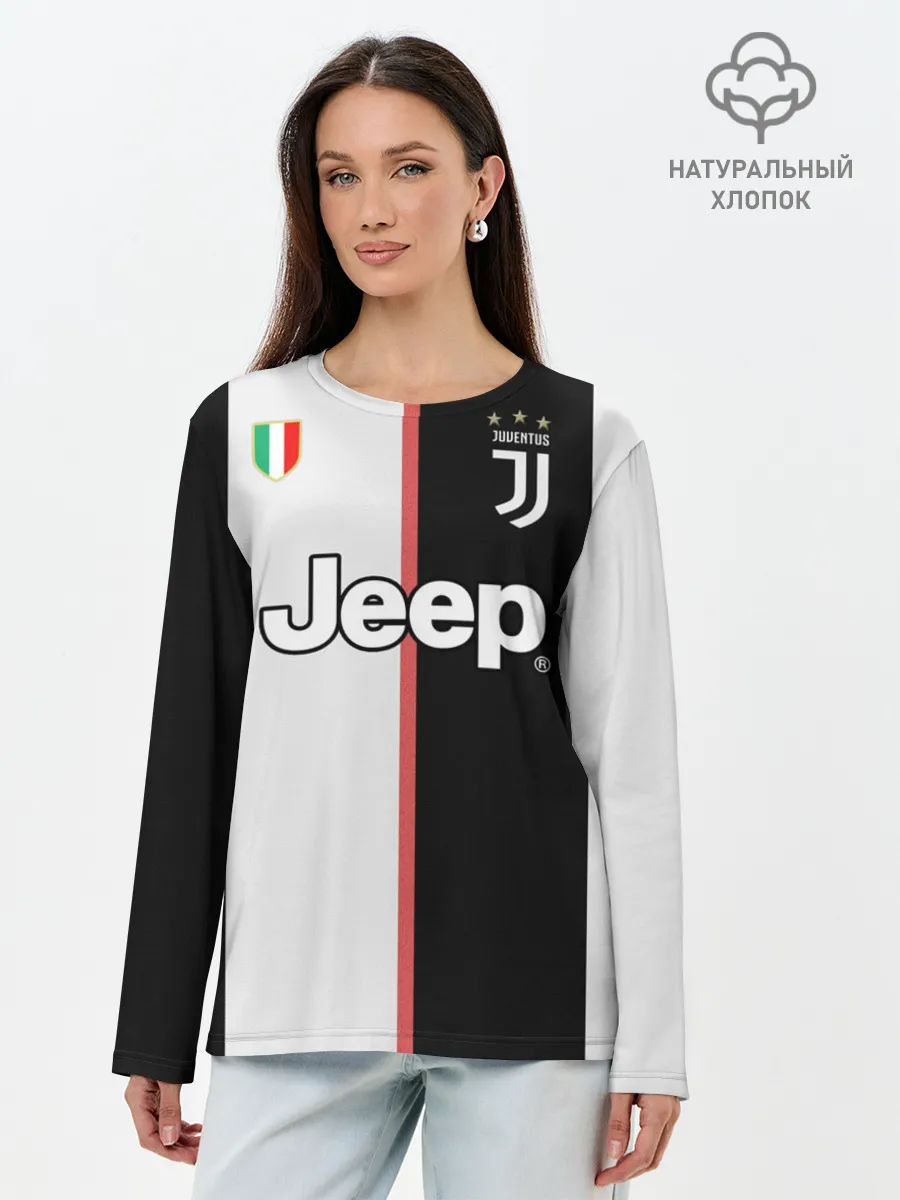 Лонгслив женский. Хлопок / Буффон домашняя 2020