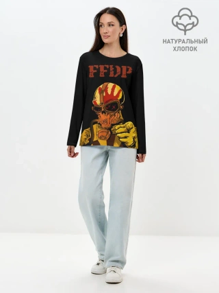 Лонгслив женский. Хлопок / Five finger death punch