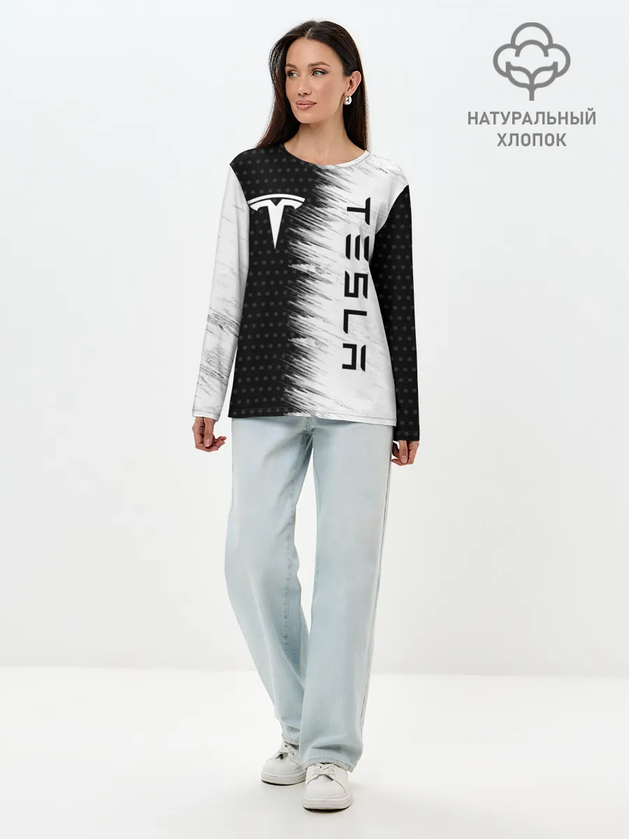 Лонгслив женский. Хлопок / TESLA