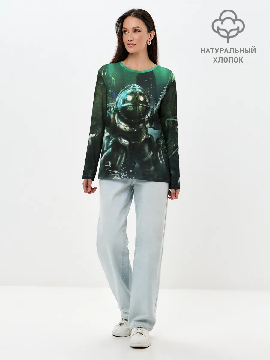 Лонгслив женский. Хлопок / BIOSHOCK