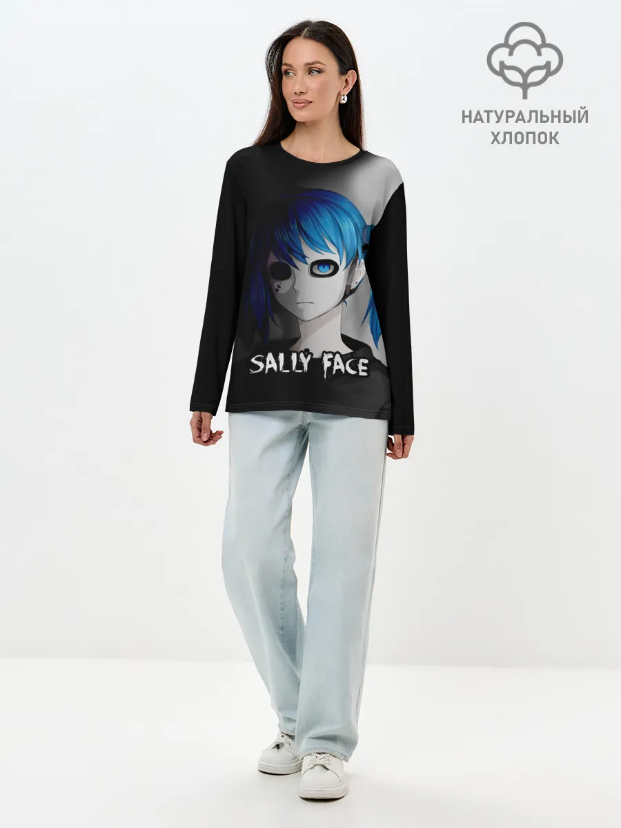 Лонгслив женский. Хлопок / Sally face
