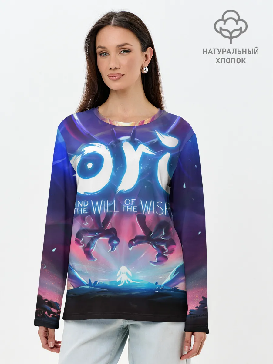Лонгслив женский. Хлопок / Ori and the Blind Forest