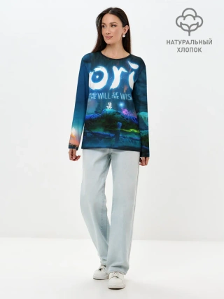 Лонгслив женский. Хлопок / Ori and the Blind Forest