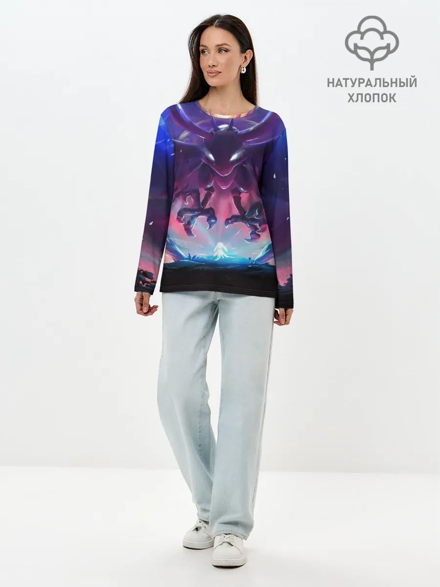 Лонгслив женский. Хлопок / Ori and the Blind Forest