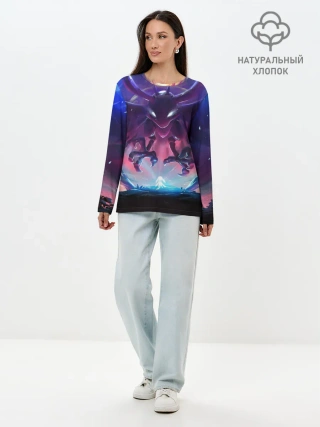 Лонгслив женский. Хлопок / Ori and the Blind Forest