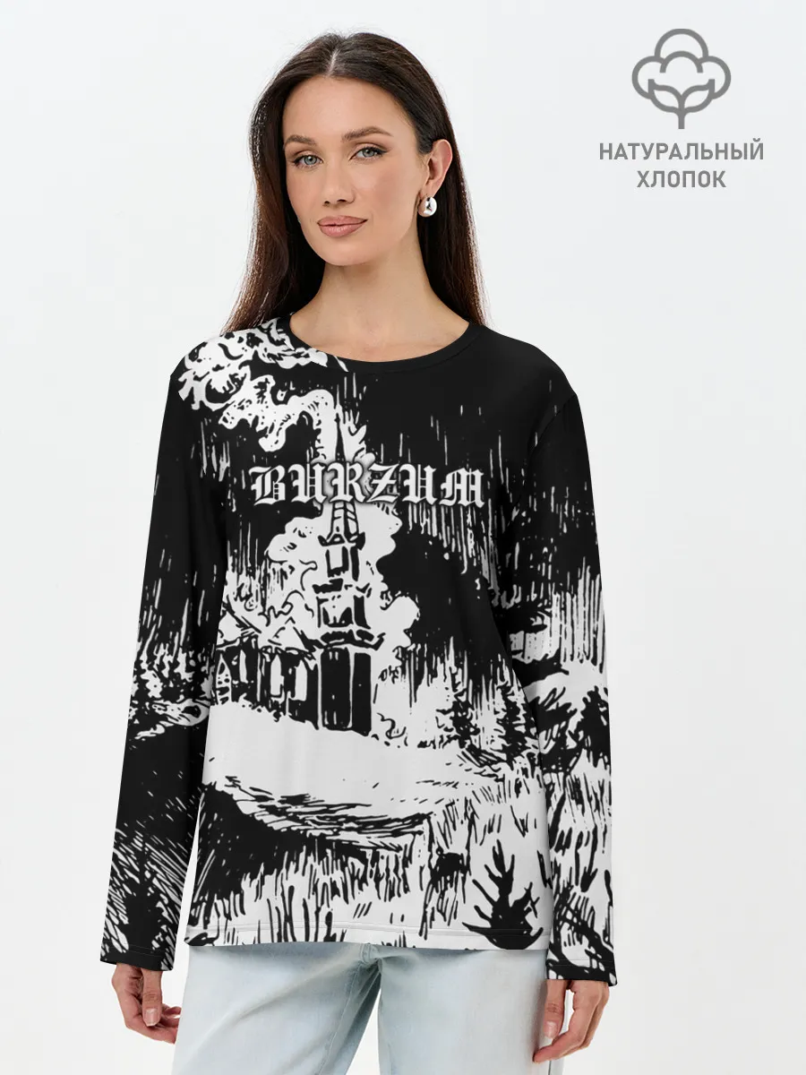 Лонгслив женский. Хлопок / Burzum