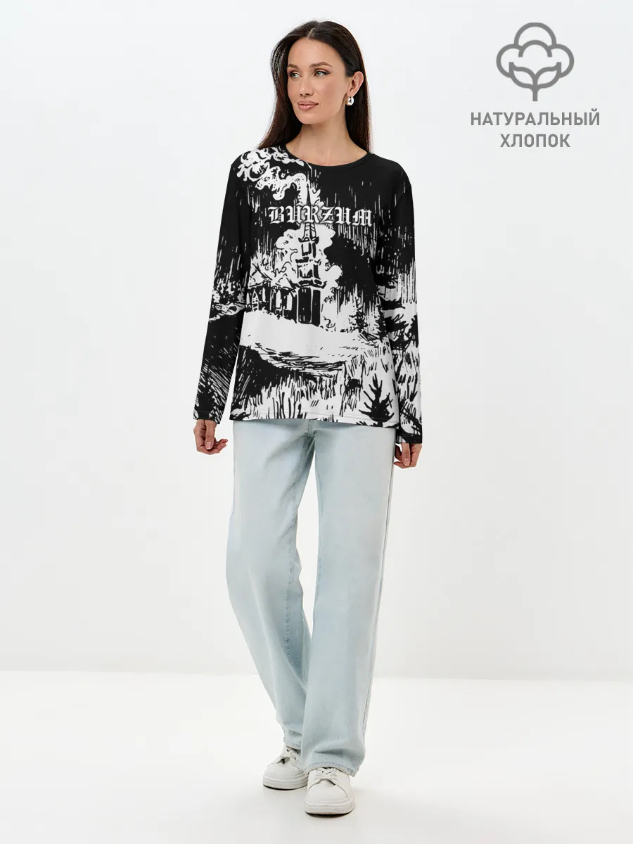 Лонгслив женский. Хлопок / Burzum