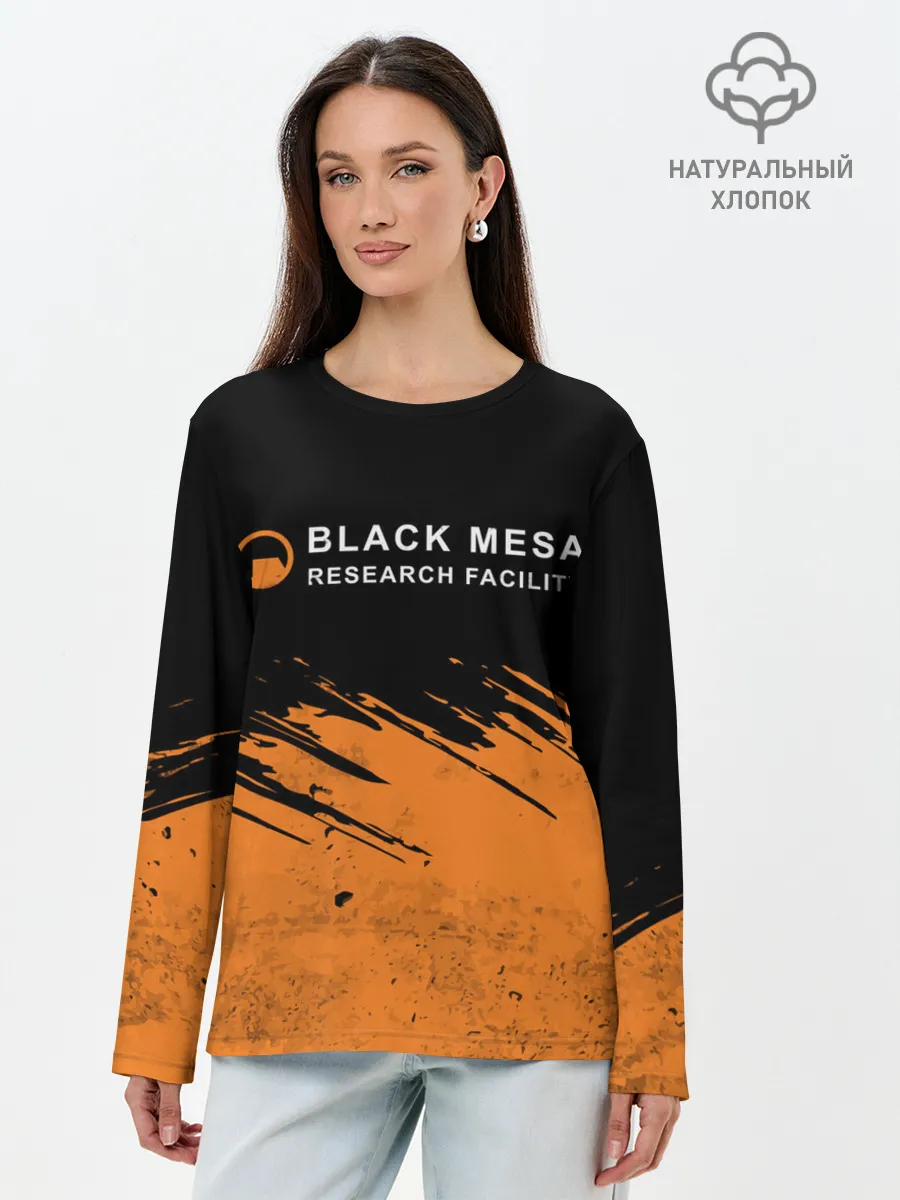 Лонгслив женский. Хлопок / BLACK MESA