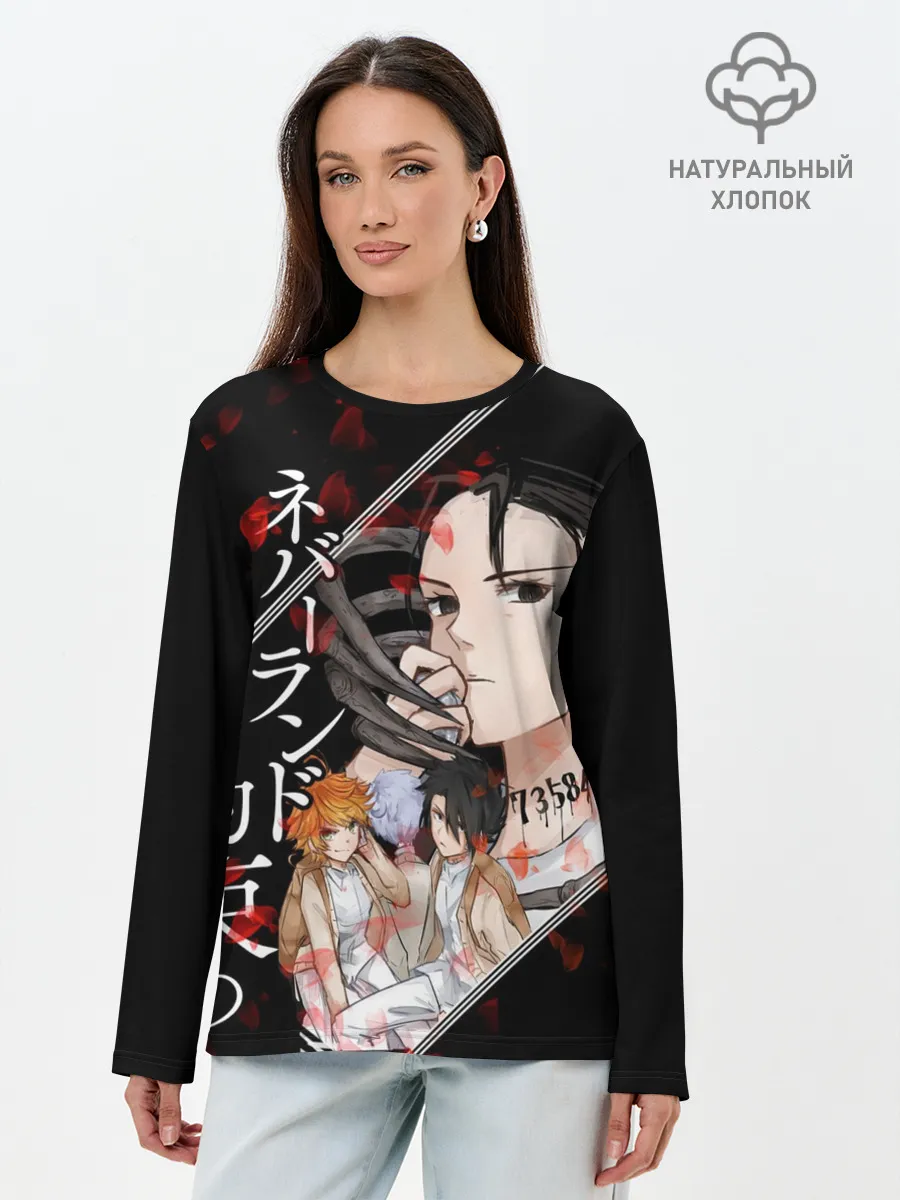Лонгслив женский. Хлопок / Обещанный Неверленд
