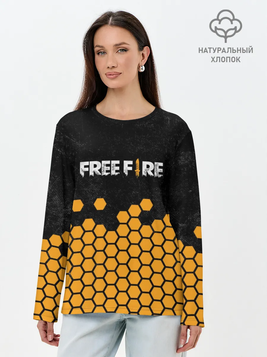 Лонгслив женский. Хлопок / GARENA FREE FIRE