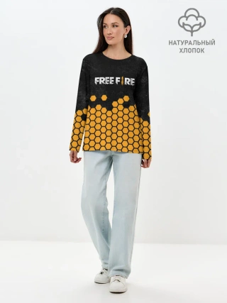 Лонгслив женский. Хлопок / GARENA FREE FIRE