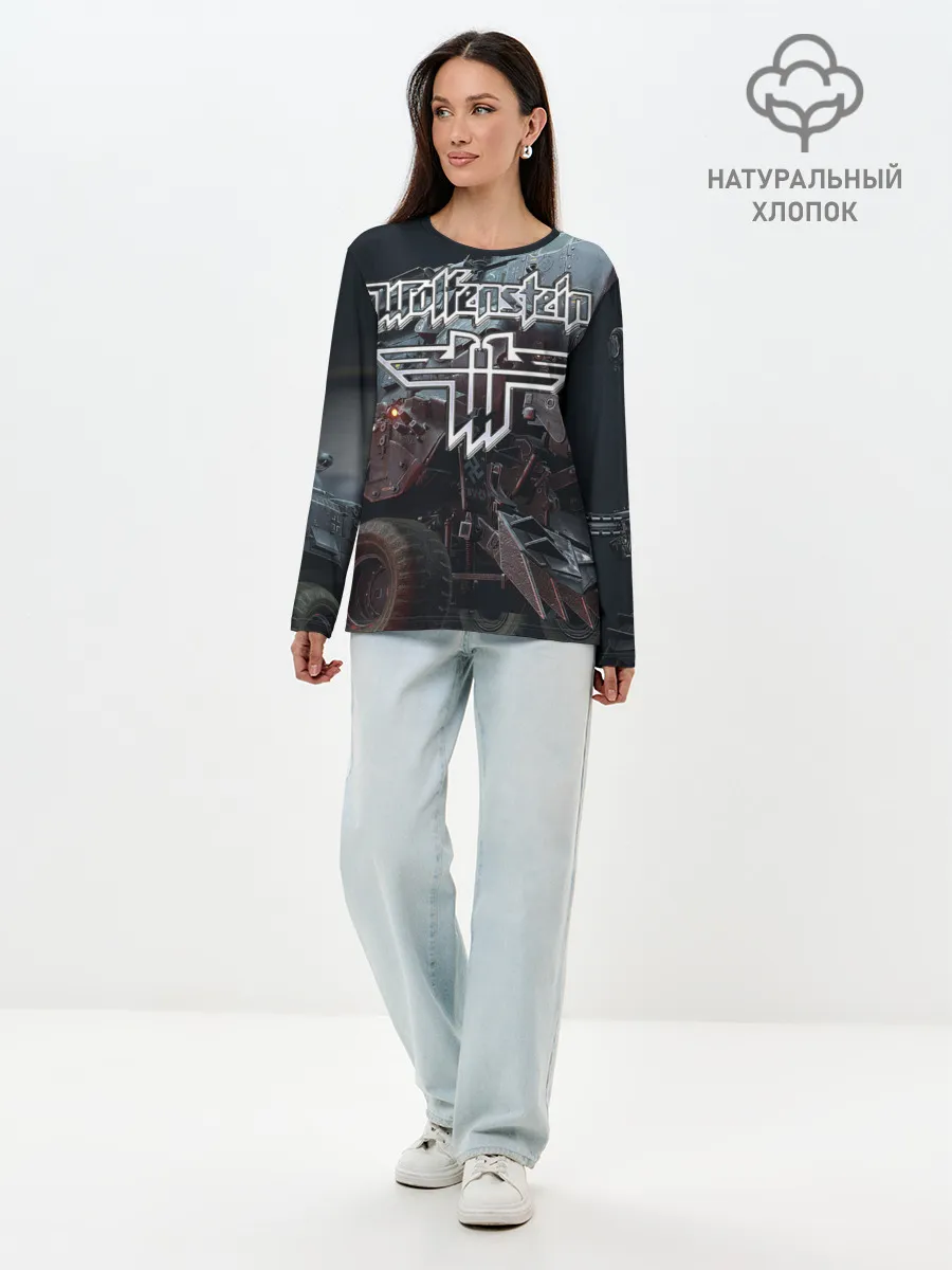 Лонгслив женский. Хлопок / Wolfenstein