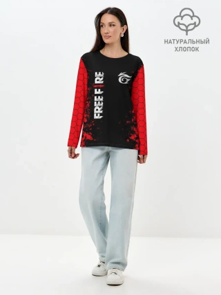Лонгслив женский. Хлопок / GARENA FREE FIRE