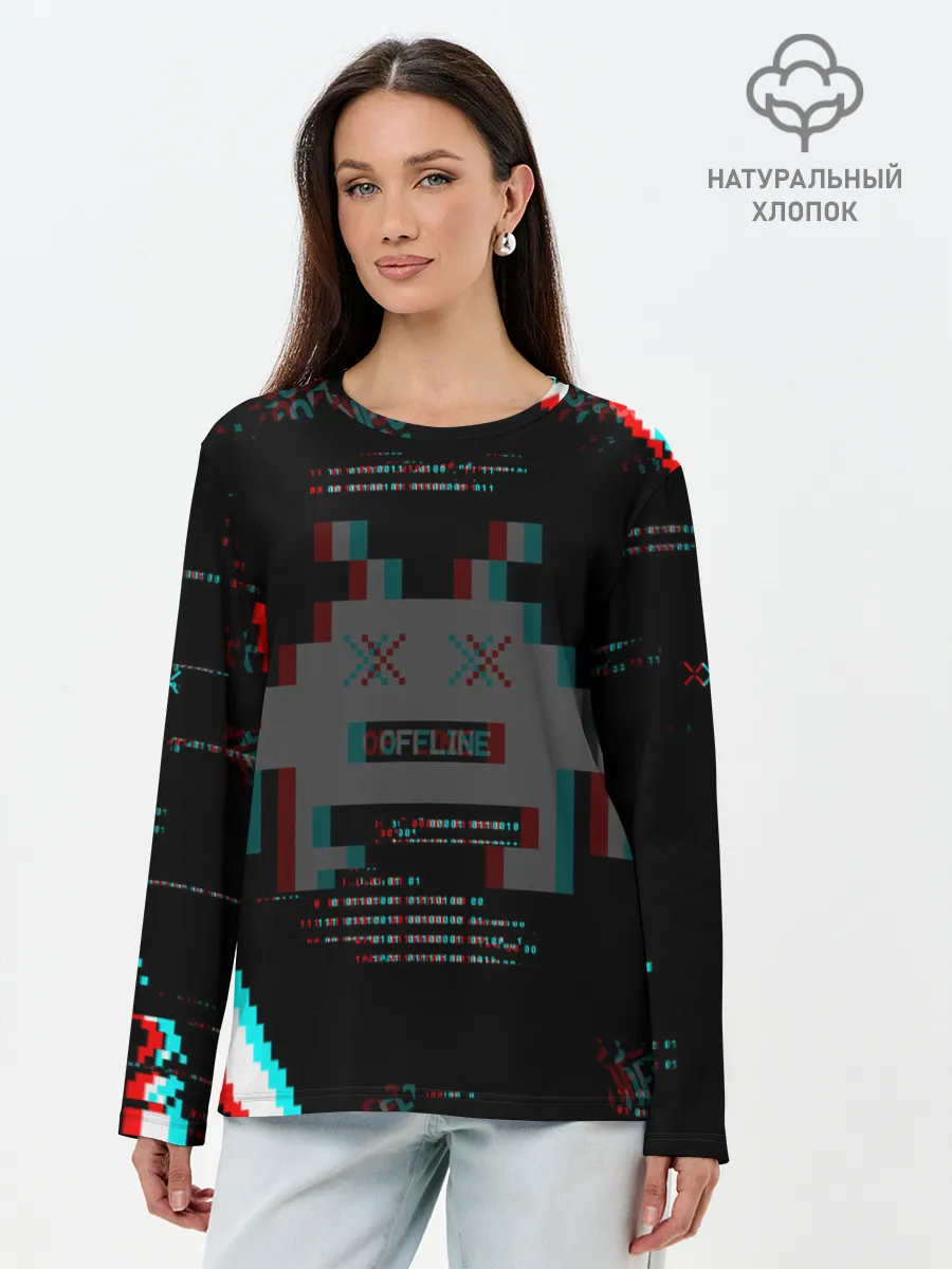 Лонгслив женский. Хлопок / WATCH DOGS DED SEC