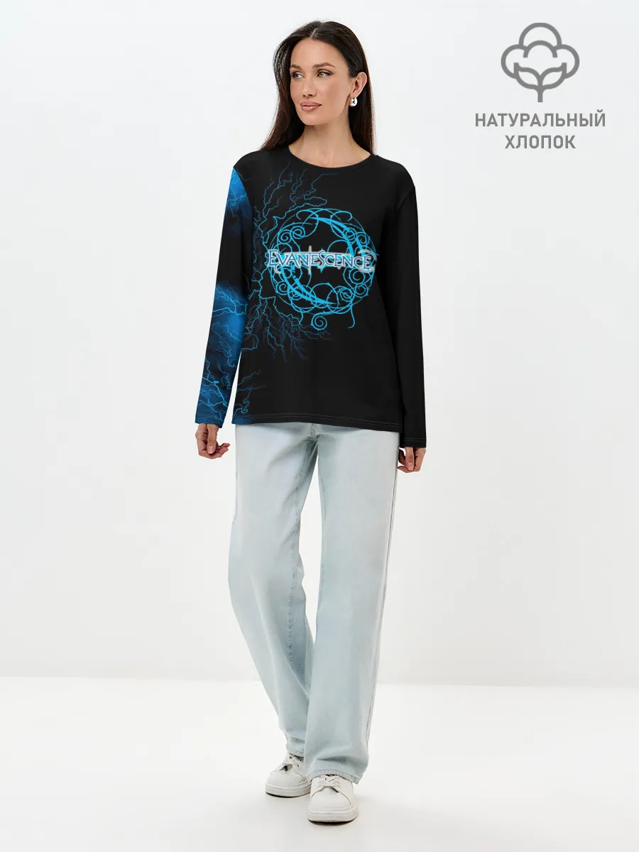 Лонгслив женский. Хлопок / Evanescence