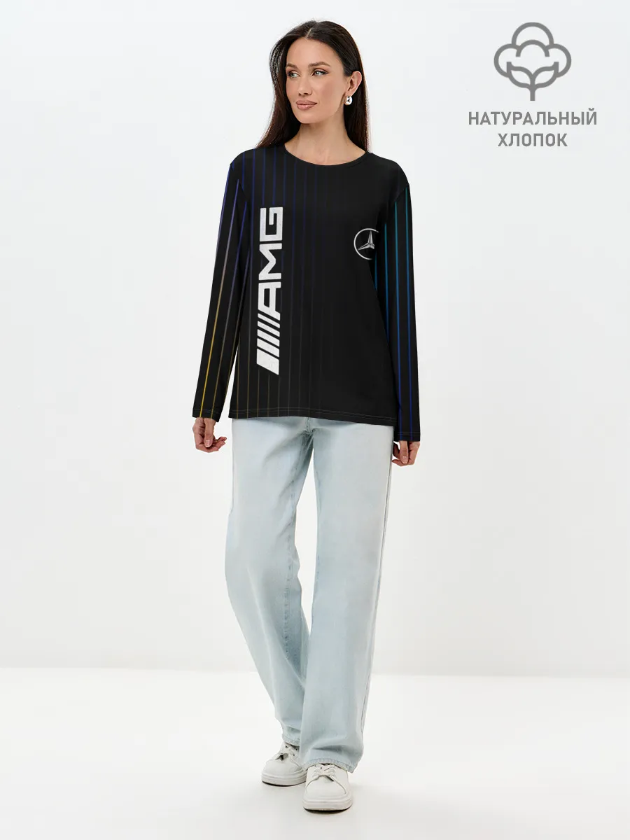 Лонгслив женский. Хлопок / Mercedes