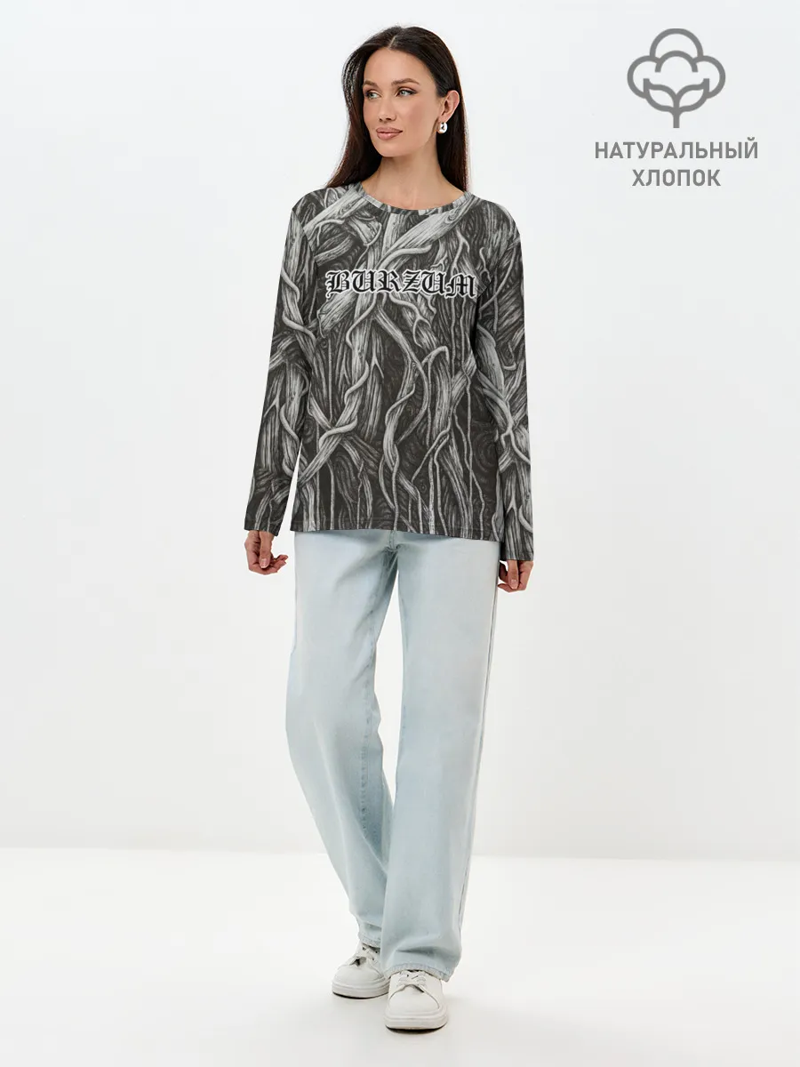 Лонгслив женский. Хлопок / Burzum