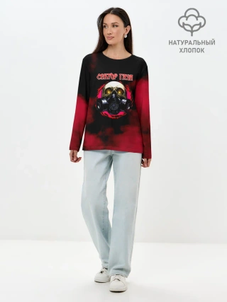 Лонгслив женский. Хлопок / Сектор Газа