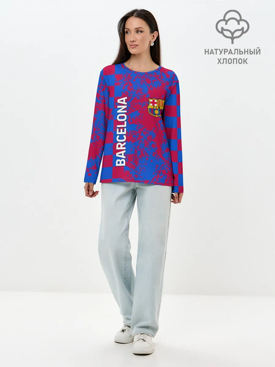 Лонгслив женский. Хлопок / BARCELONA