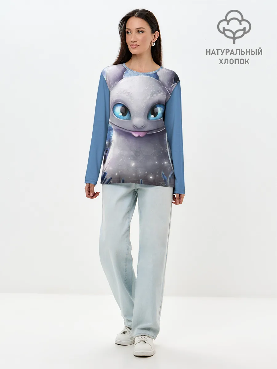 Лонгслив женский. Хлопок / дневная фурия