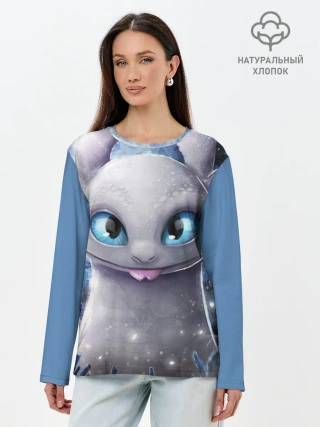 Лонгслив женский. Хлопок / дневная фурия