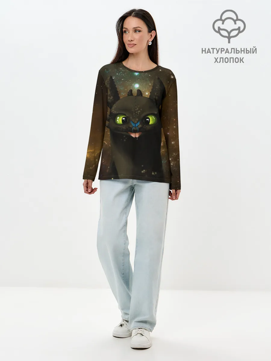 Лонгслив женский. Хлопок / Night Fury