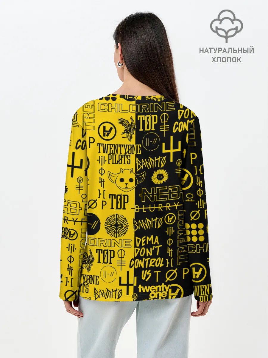 Лонгслив женский. Хлопок / TWENTY ONE PILOTS | 21 PILOTS