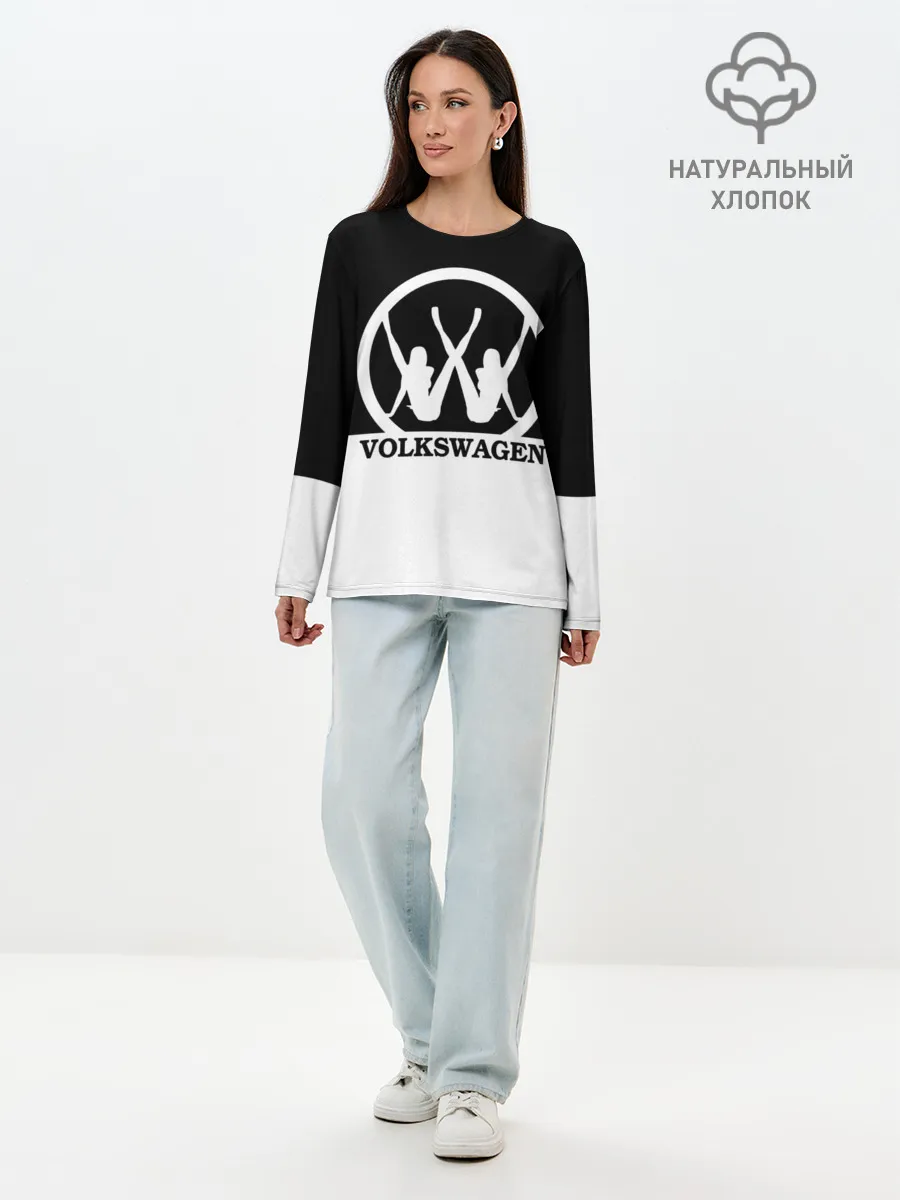 Лонгслив женский. Хлопок / Volkswagen