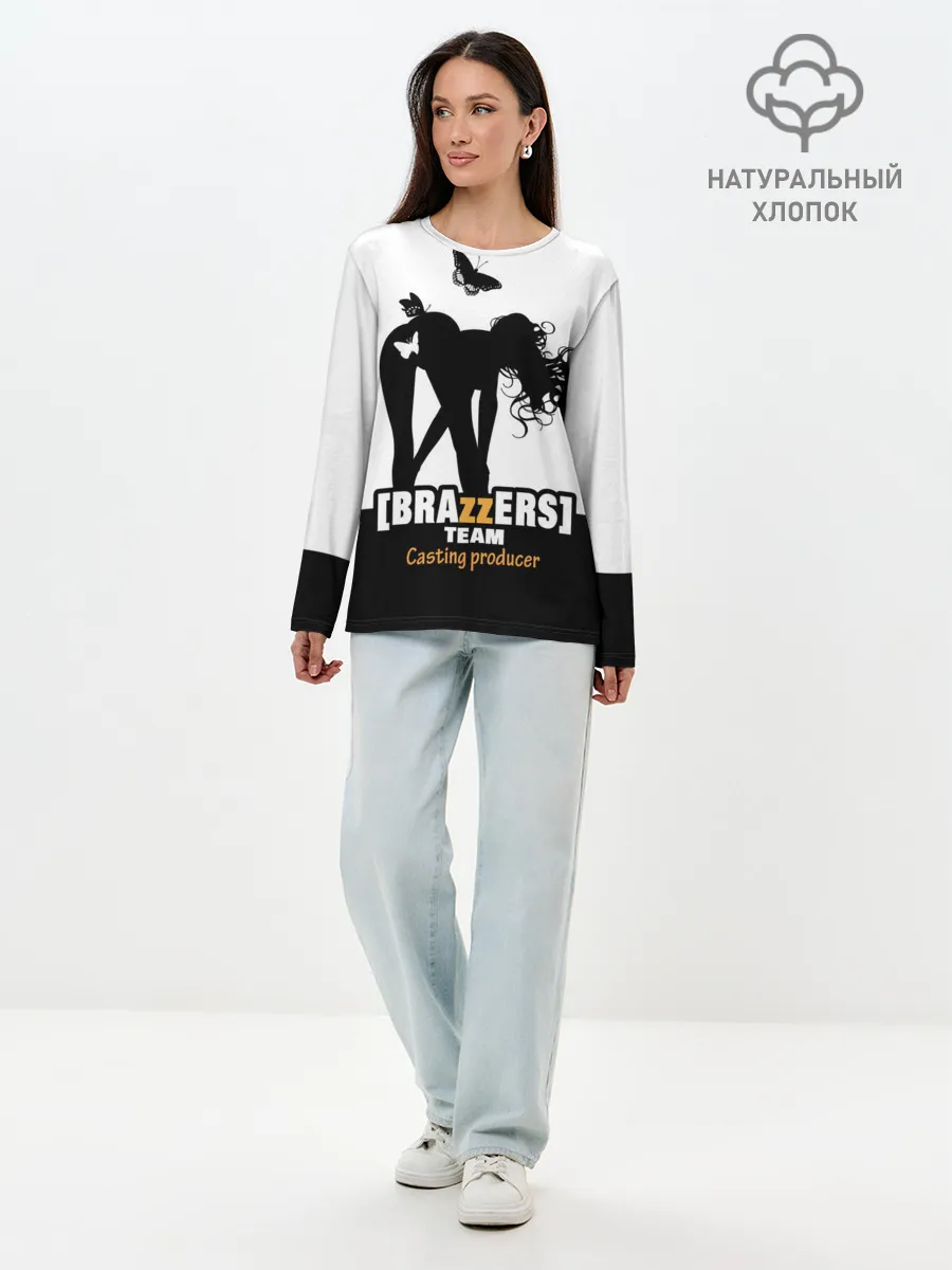 Лонгслив женский. Хлопок / Casting-producer Brazzers team