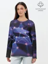 Лонгслив женский. Хлопок / 3D блики
