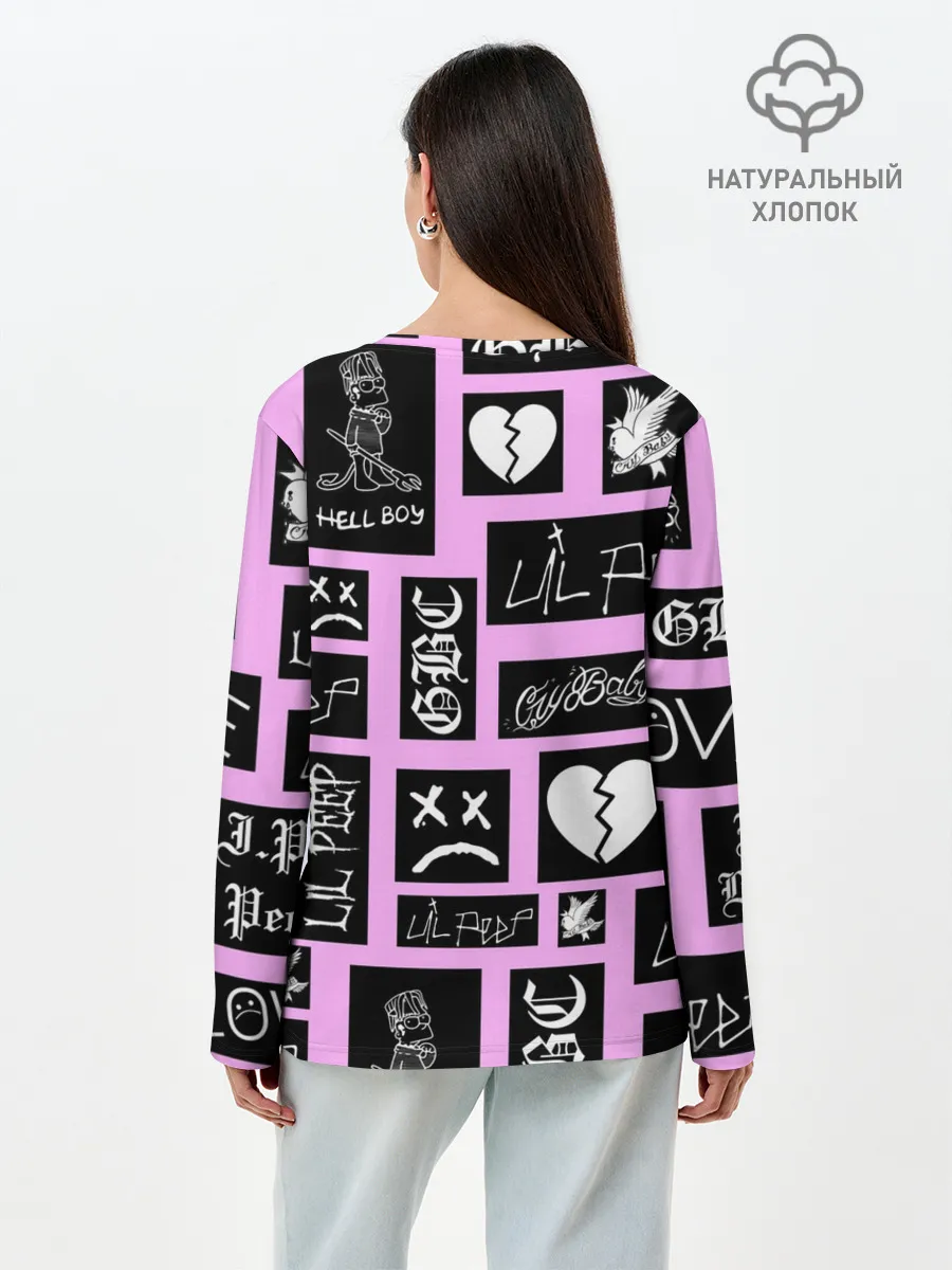Лонгслив женский. Хлопок / LIL PEEP