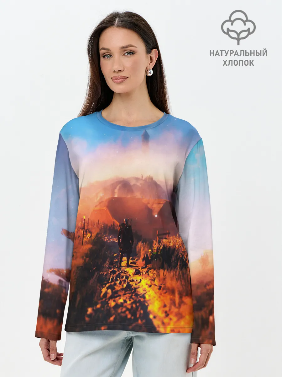 Лонгслив женский. Хлопок / ВЕДЬМАК