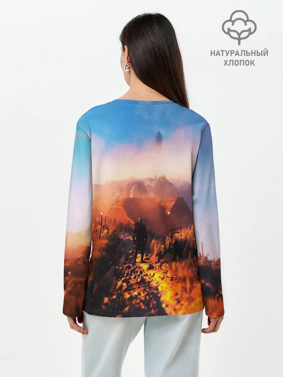 Лонгслив женский. Хлопок / ВЕДЬМАК