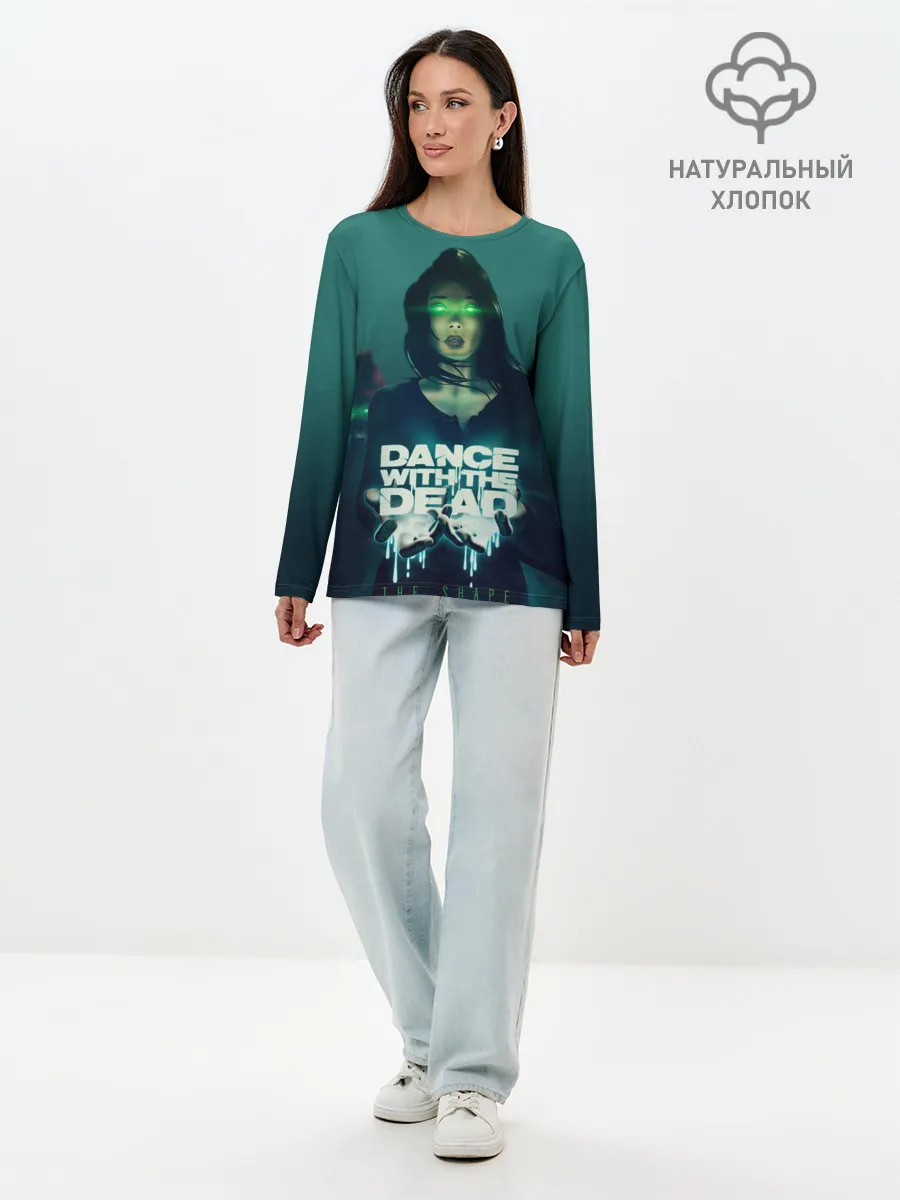 Лонгслив женский. Хлопок / Dance With The Dead